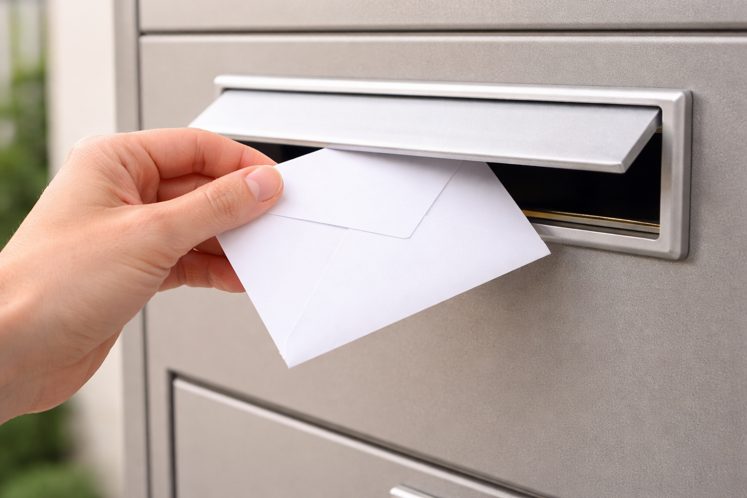 Registered mail envelope (blank)